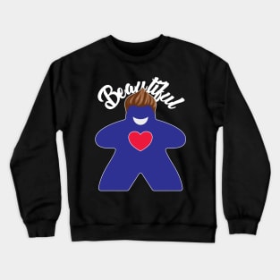 Beautiful Meeple Blue Crewneck Sweatshirt